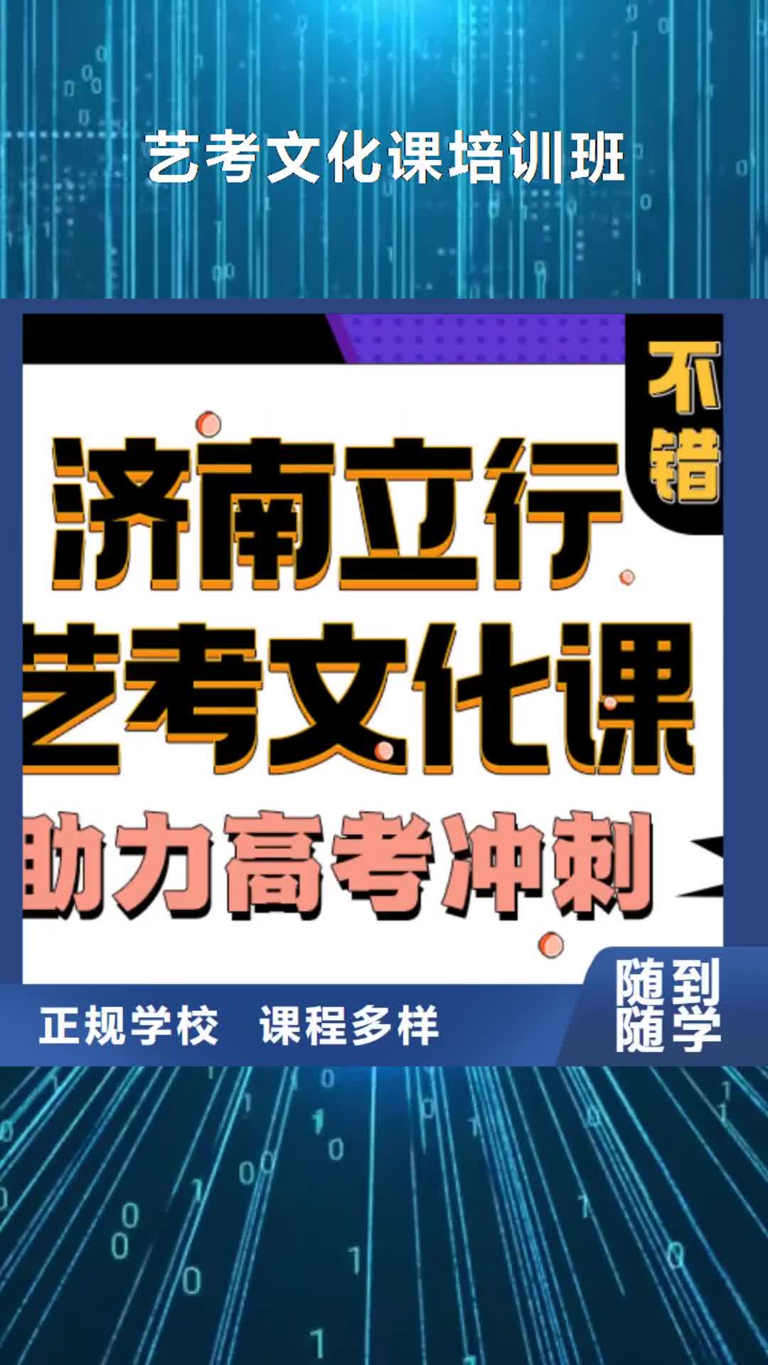 青海 艺考文化课培训班就业前景好